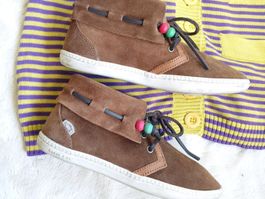 SNEAKER BOOTS SCHNÜRER ECHT LEDER VON DOLFIE 37 SCHUHE