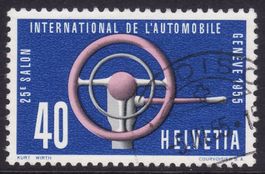 SBK-Nr. 323 (25. Automobilsalon Genf 1955) gestempelt