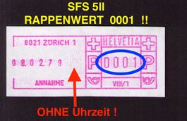 SFS 5ll_8021 Zürich 1_Gerät Vlll/1_RAPPENWERT 0001!_8.2.79 !