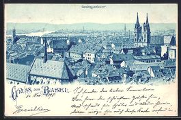 Litho Basel, Generalansicht mit Kirche