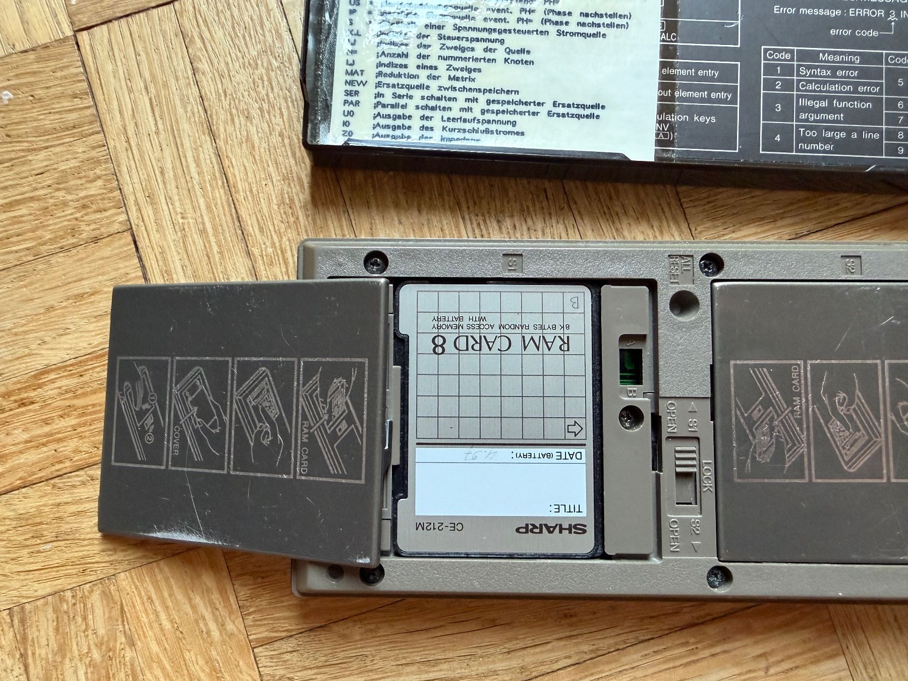Sharp Taschenrechner: Sharp Pocket Computer PC-1475 – Gebraucht aus Adliswil von synchrot 2