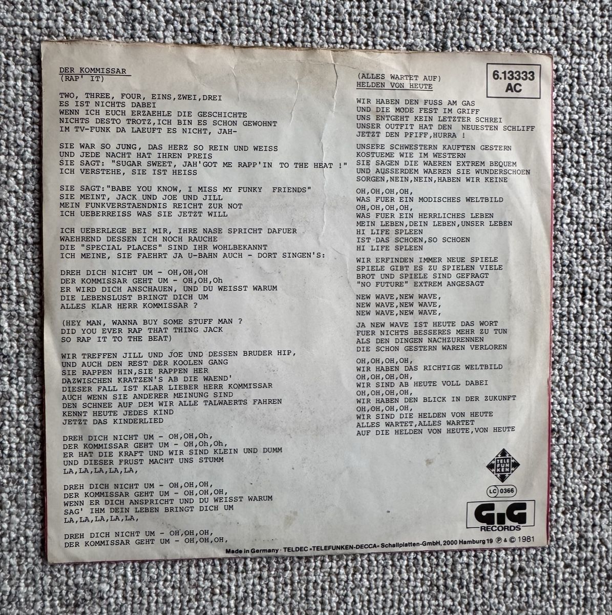Dischi in vinile: John Waite - Missing You - 7" Single -80s – Usato da Rorbas venduto da BlackstarRecords 1