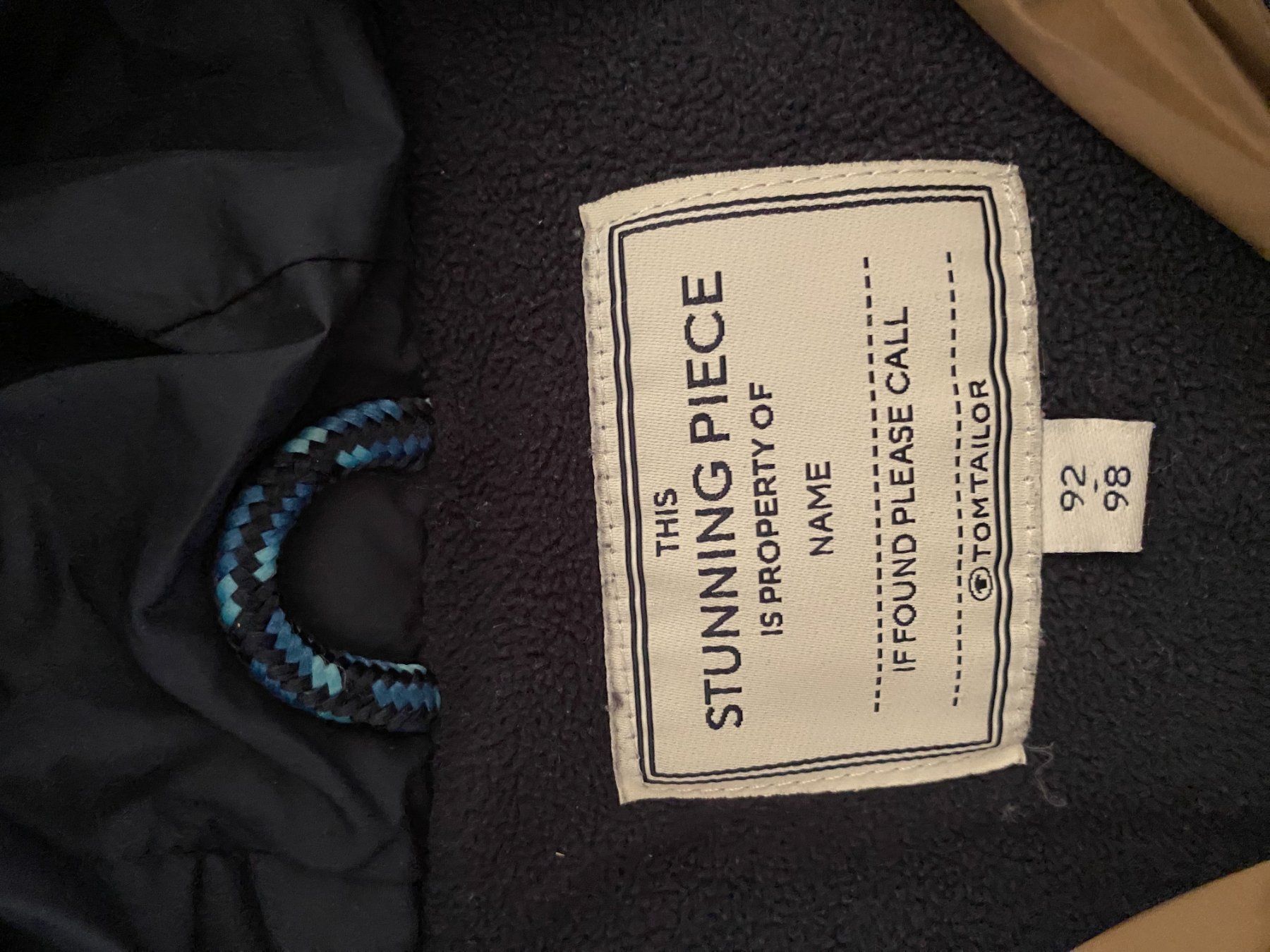 Tom Tailor Giacche & Cappotti: TomTailor Functional - Kapuzenjacke Grösse 92/98 – Usato da Allenwinden venduto da Obalu 2