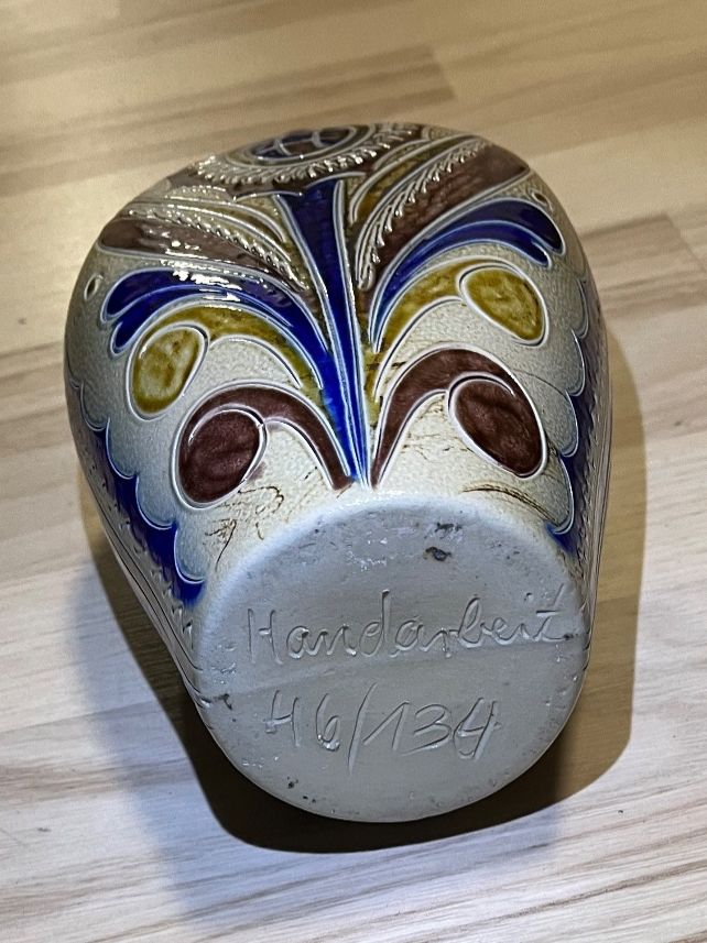 Vasi & Recipienti: Antike GLASUR-KERAMIK-VASE / flach-oval / zirka 1925-1935! – Usato da Frauenfeld venduto da sav_m8xk 2