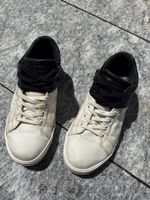 Leder Crown Sneaker Damen Grösse 39 schwarz weiss gebraucht