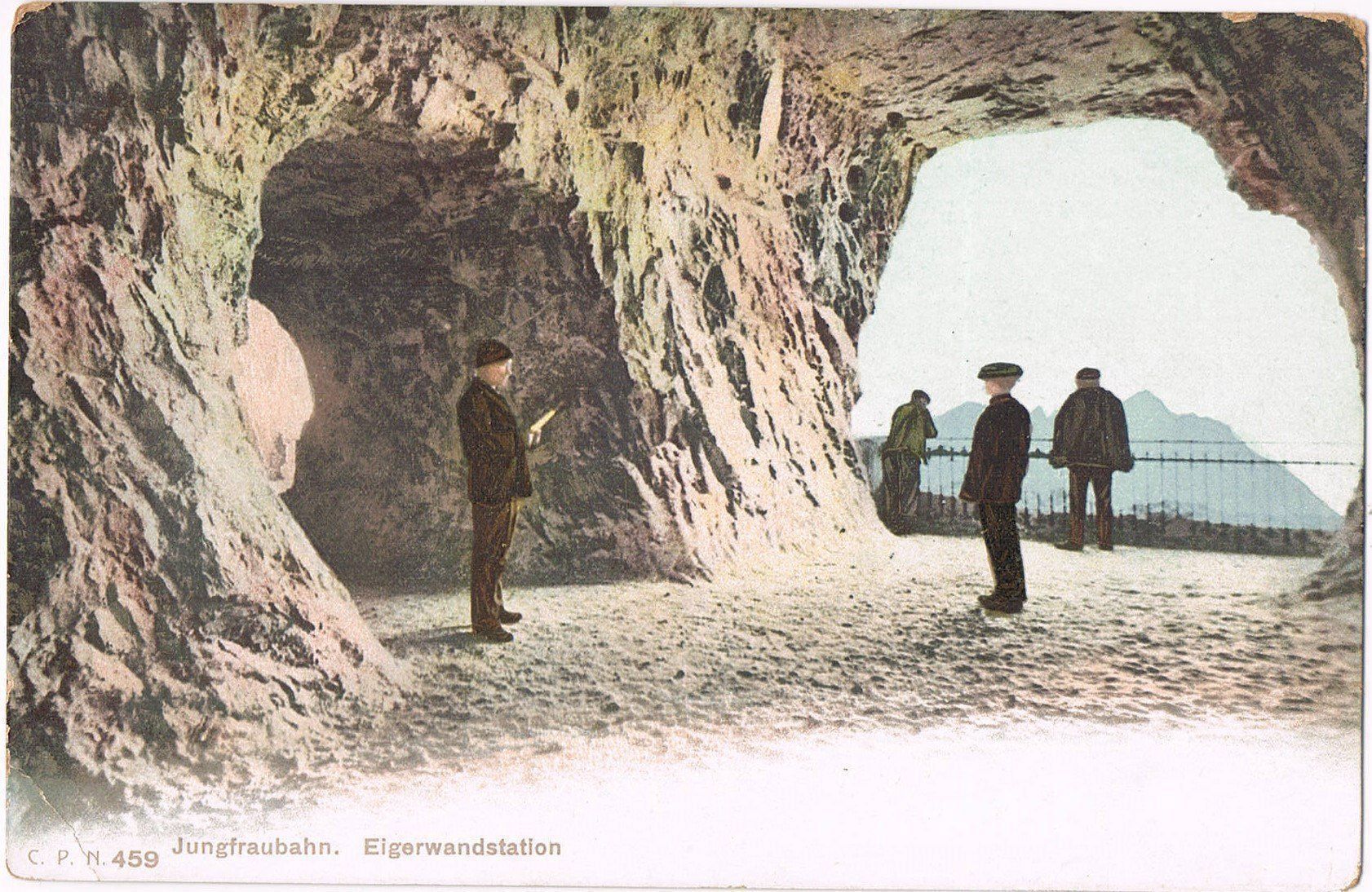 Cartes postales: Jungfraubahn Eigerwandstation, alte AK – D'occasion à Buchs AG par Baerfisch