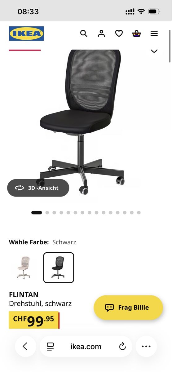 Ikea Stühle: Bürostuhl FLINTAN – Gebraucht aus Zürich von sophia_stc 2