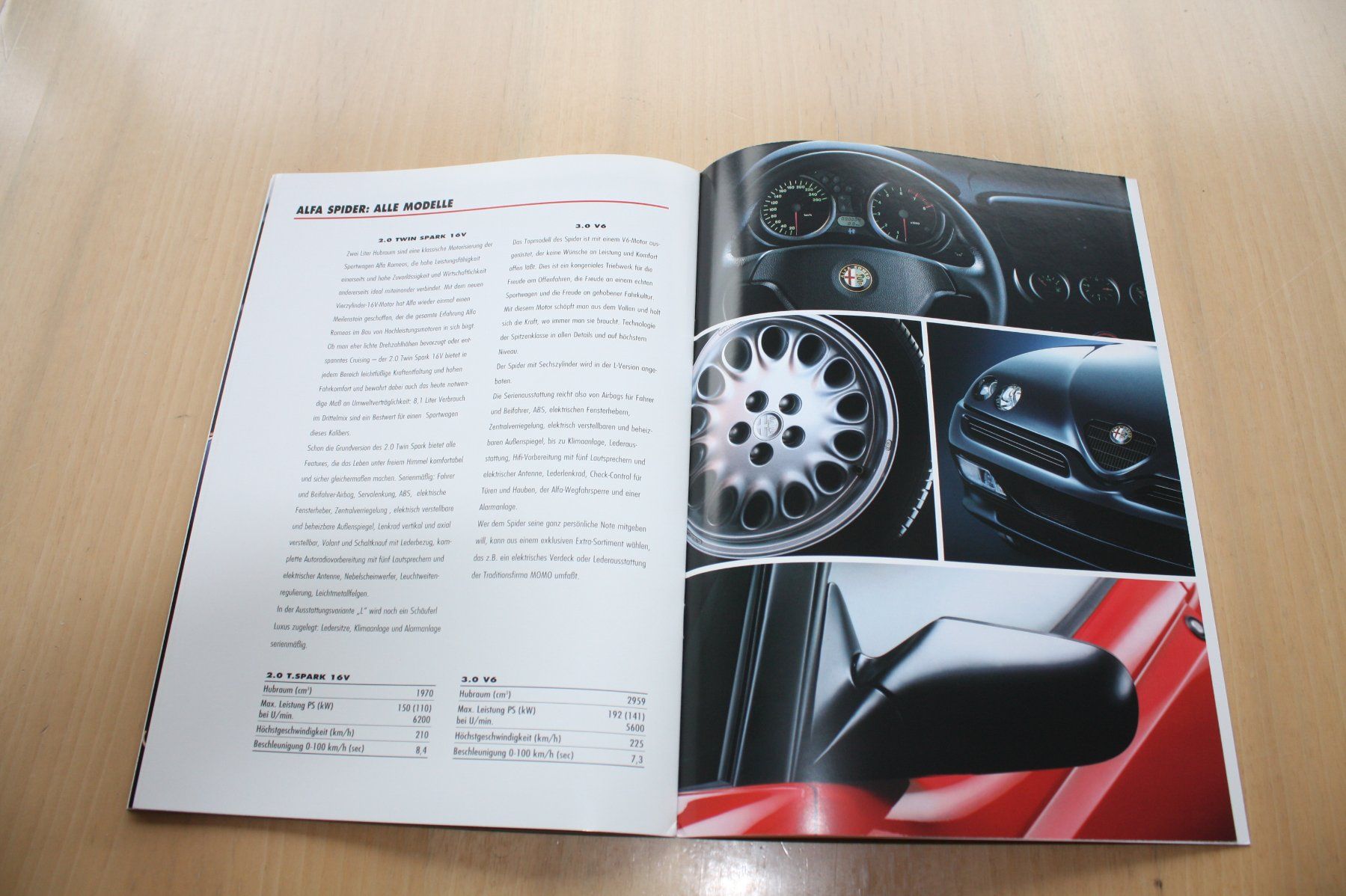 Alfa Romeo Dokumente: Alfa Romeo Spider Hochglanz Prospekt 7/1997 – Gebraucht aus Wikon von erwin400 8