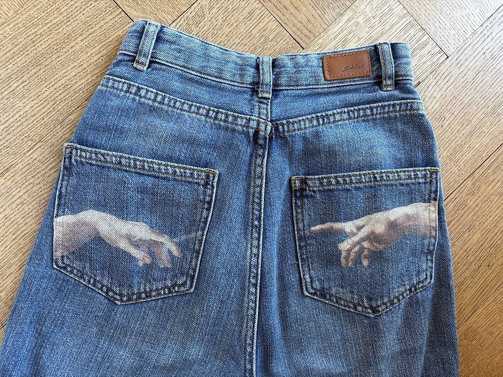 Jeans: Subdued Jeans mit toller Grafik, 22 – Usato da Zürich venduto da ric_r96d 3