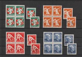 1932 Serien postfrisch+gestempelt