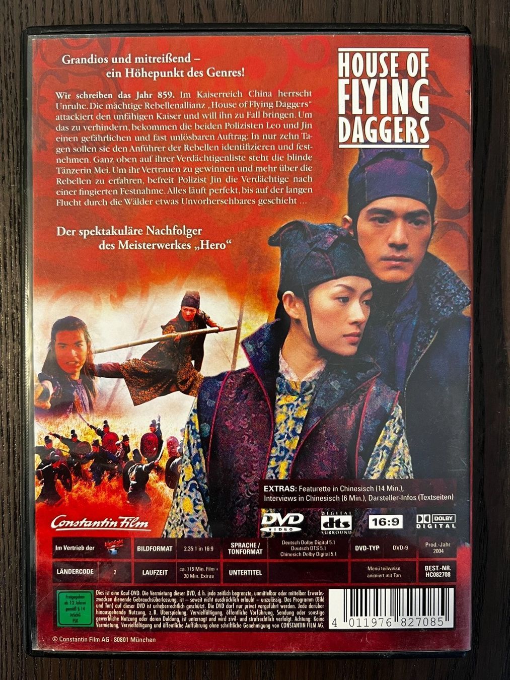 Tutti i DVDs: House of Flying Daggers – Usato da Zürich venduto da FilmFreunde 1