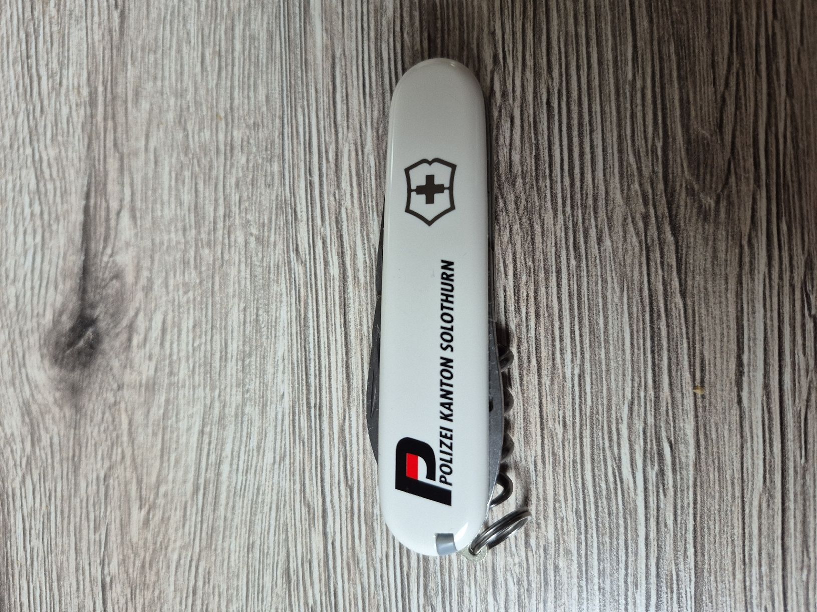 Victorinox Coltelli tascabile: Victorinox Sackmesser, Polizei Kanton Solothurn. – Nuovo (secondo la descrizione) da Regensdorf venduto da schmidi1964