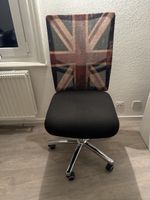 Bürostuhl mit Union Jack Motiv schwarz guter Zustand