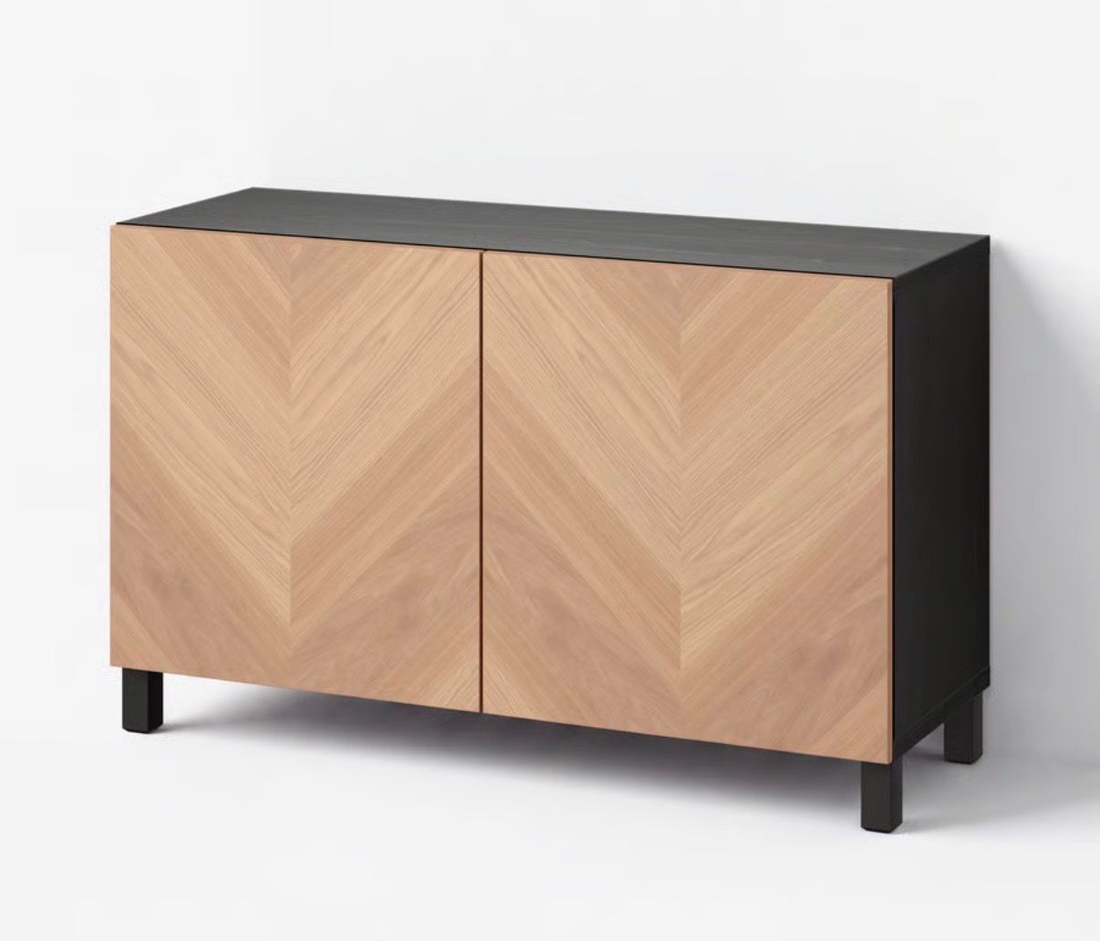 Ikea Schränke: Sideboard schwarz mit Eichenfronten gebraucht – Gebraucht aus Zürich von sim_v8qn 3