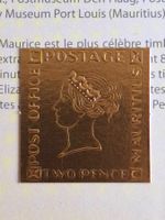 Blue Mauritius Goldmarke 999 vergoldet Raritaten-Serie 2012