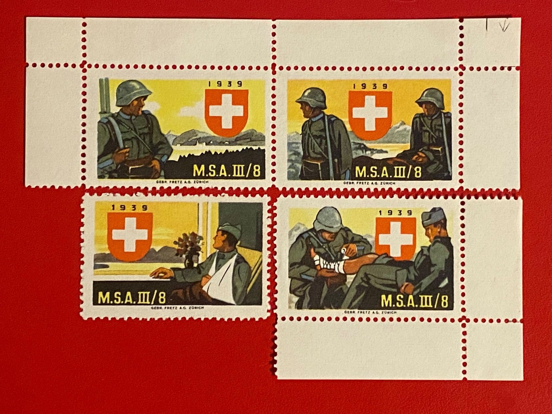 Tutti i francobolli: Vignettes  militaire - Suisse – Nuovo (secondo la descrizione) da Petit-Lancy venduto da Solcarm
