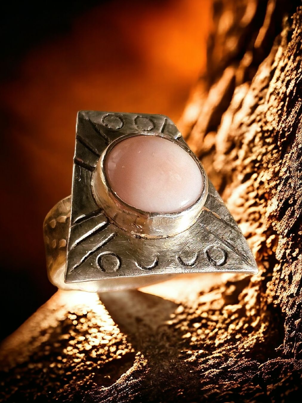 Bagues: Statement-Ring, Silber mit pink Andenopal, Gr. 54 – Neuf avec emballage d'origine à Aarau par Schmuckhoehle_MD 9