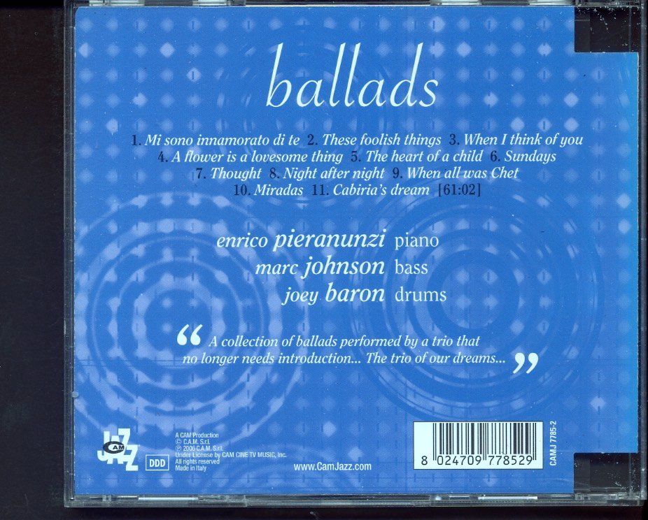 CDs: Ballads - Enrico Pieranunzi – D'occasion à Delémont par MaxPlan 1