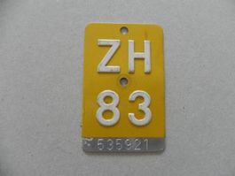 Mofa Töffli Nr. Nummer ZH 83 Zürich 1983