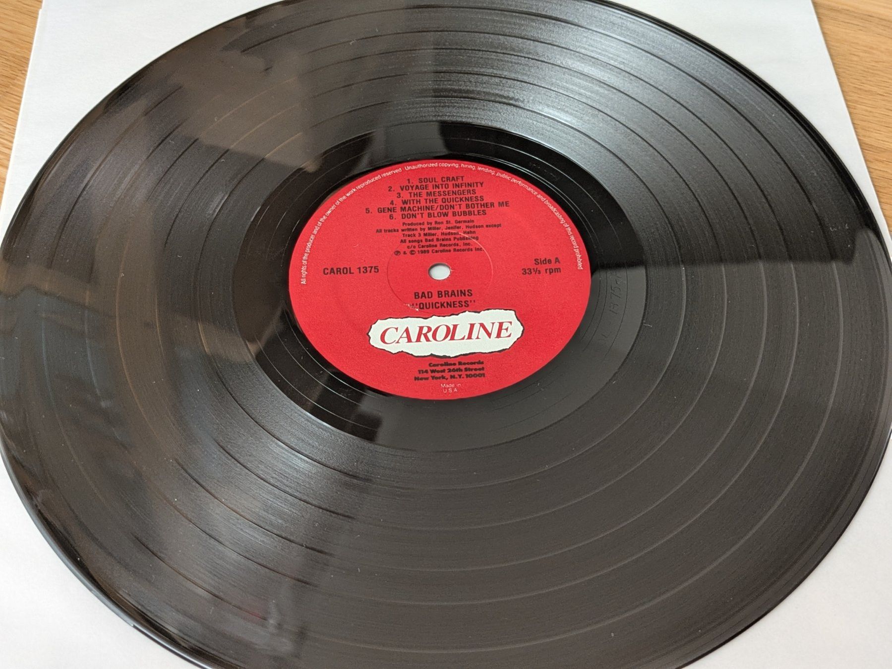 Schallplatten: Bad Brains Quickness Vinyl Original LP – Gebraucht aus Dübendorf von PanzerGeneral 3