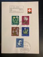 Schweiz 1960 Automobilpost Tag der Briefmarke Bögli Satz PJ