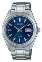 ⌚Herrenuhr ®CASIO Analog Edelstahl Blau 41mm Datum 5 ATM NEU