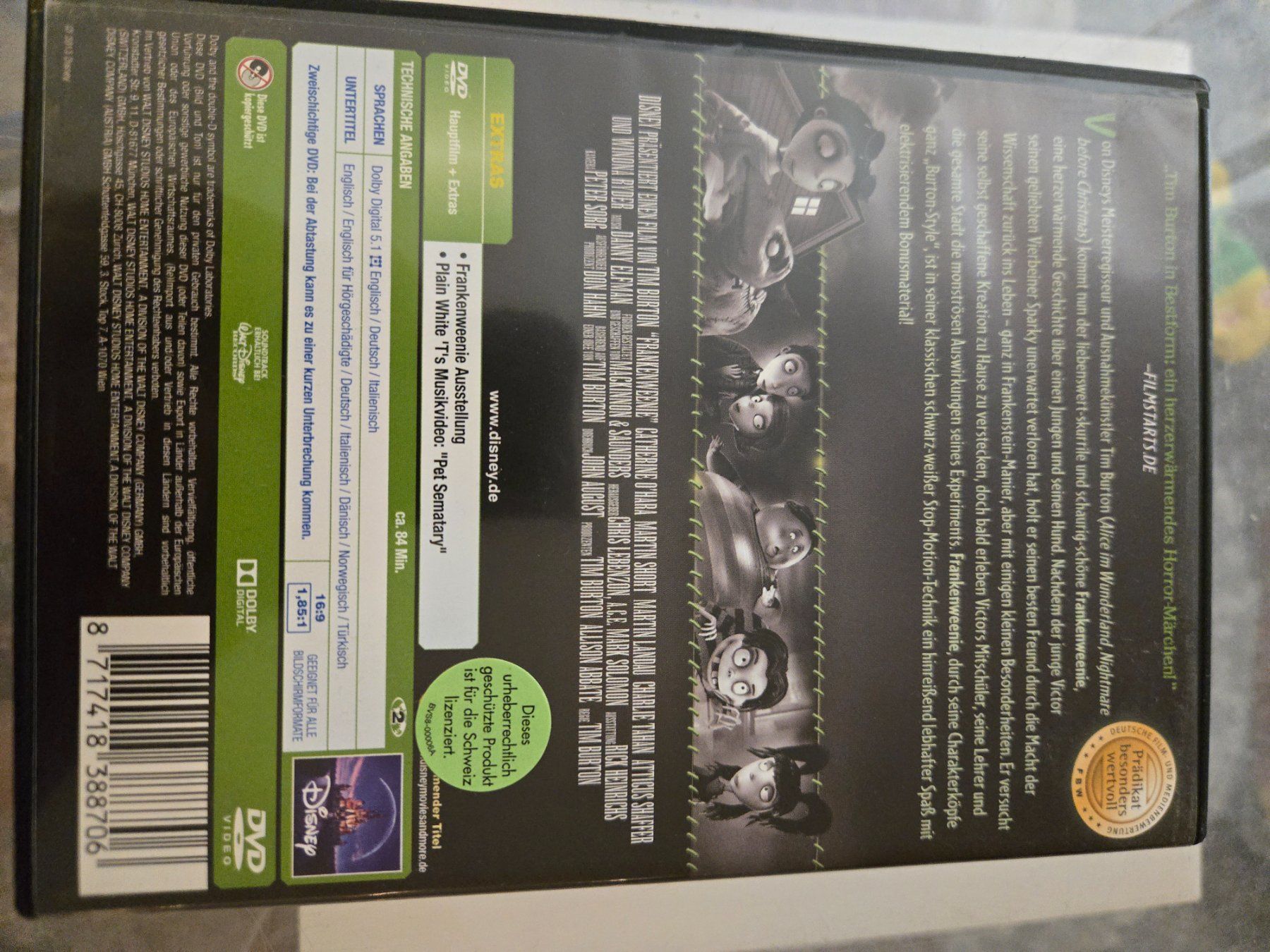 Tutti i DVDs: Frankenweenie DVD – Usato da Bussigny venduto da Kfdlt 1