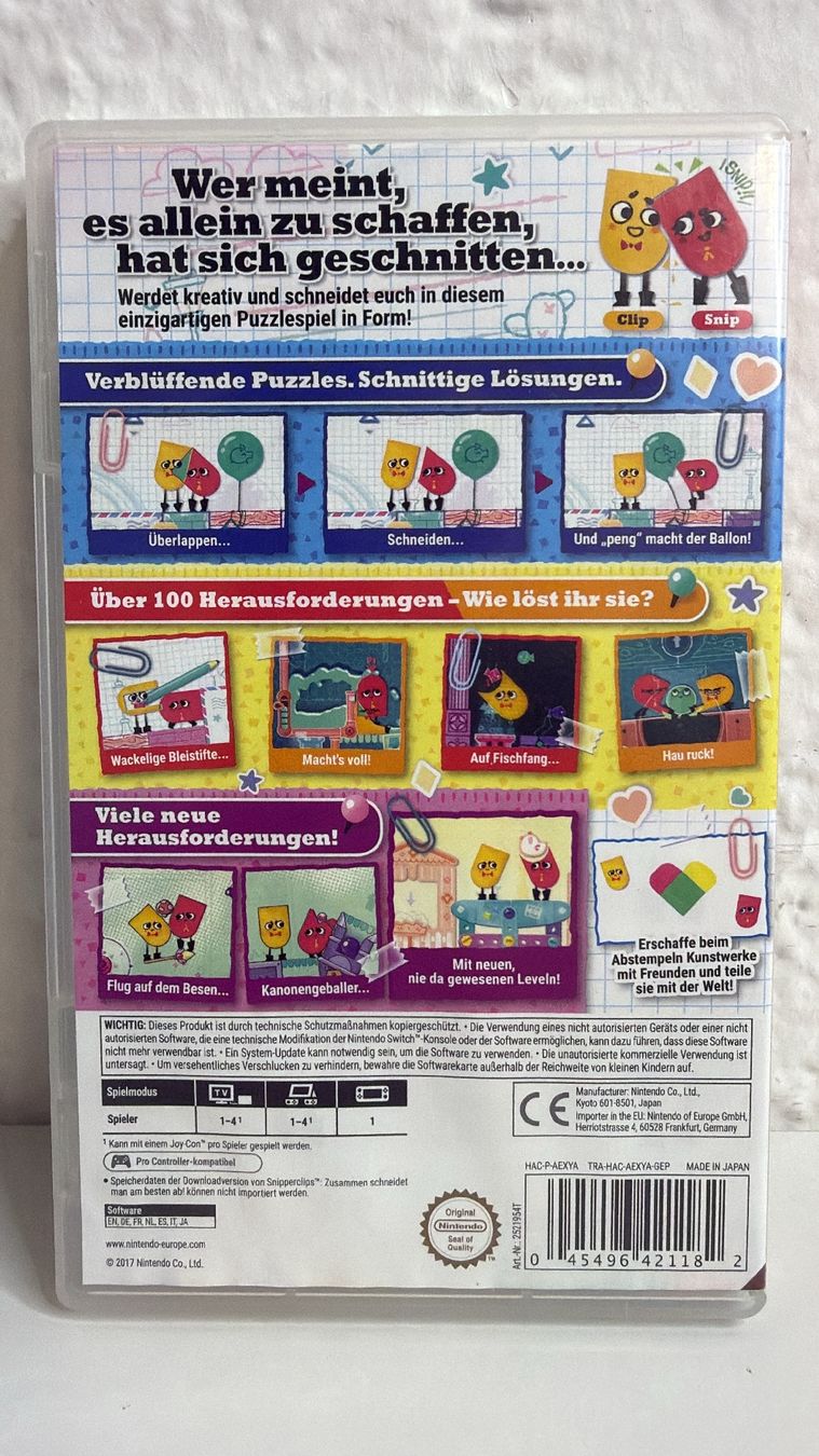 Giochi: Snipperclips Plus Nintendo Switch Spiel  – Usato da Ehrendingen venduto da lax21 1