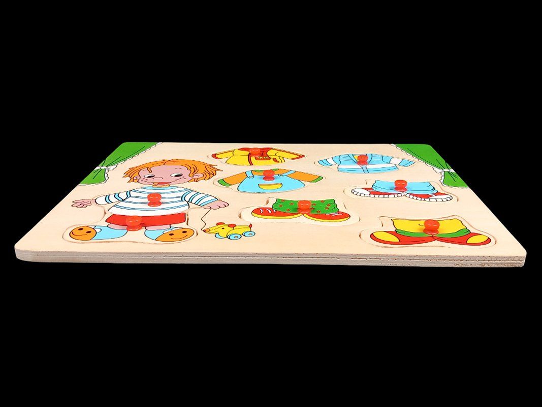 Eichhorn Puzzle: Holz-Steckpuzzle Kleider – Usato da Hünenberg venduto da Restwert_Zug 3