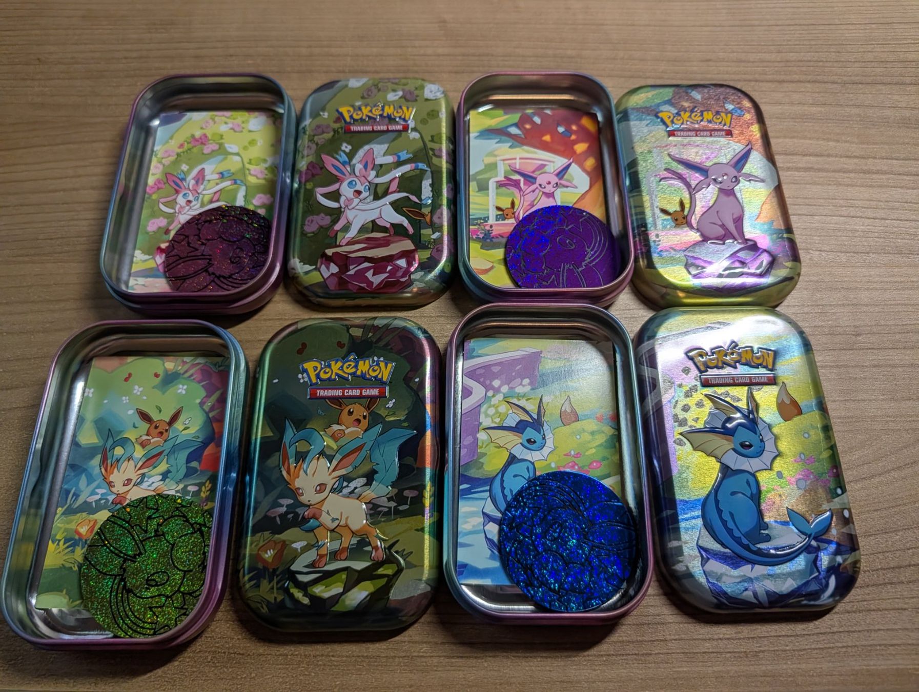 Giochi: Pokemon Prismatic Evolutions Mini Tins Complete (8/8) EMPTY – Usato da Glattpark(Opfikon) venduto da fnhabach 3