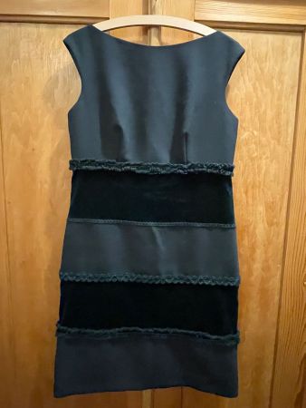 Luisa Spagnoli Kleid, Gr. 44= M, mit Samt- und Bordeinlagen