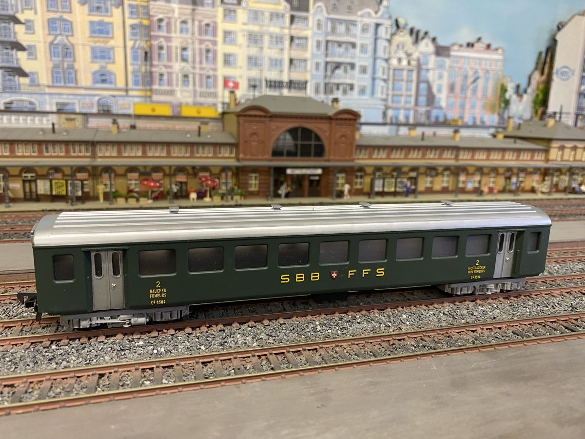 Fleischmann Modellini di ferrovie: Fleischmann 1416 Personenwagen 2. Klasse – Usato da Glattpark (Opfikon) venduto da anywaya23