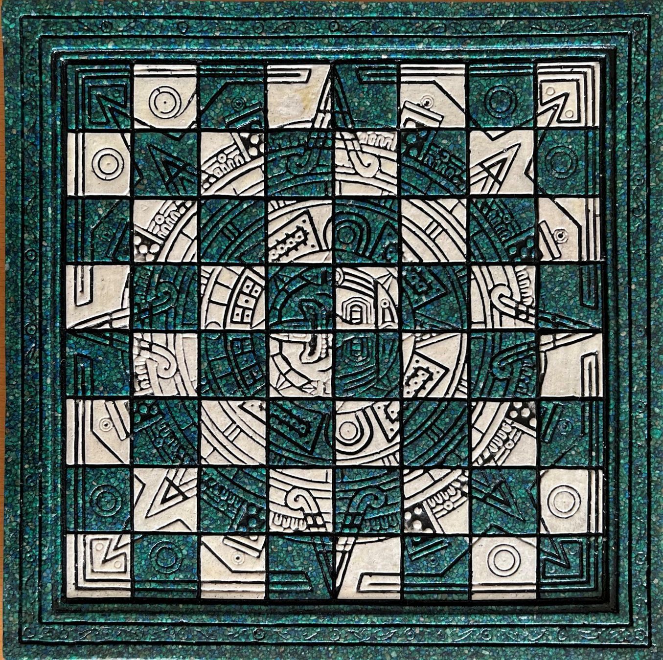 Giochi: Jeu d'échecs Aztec-Maya malachite – Nuovo (secondo la descrizione) da Prez-vers-Noréaz venduto da JOCO1963 8