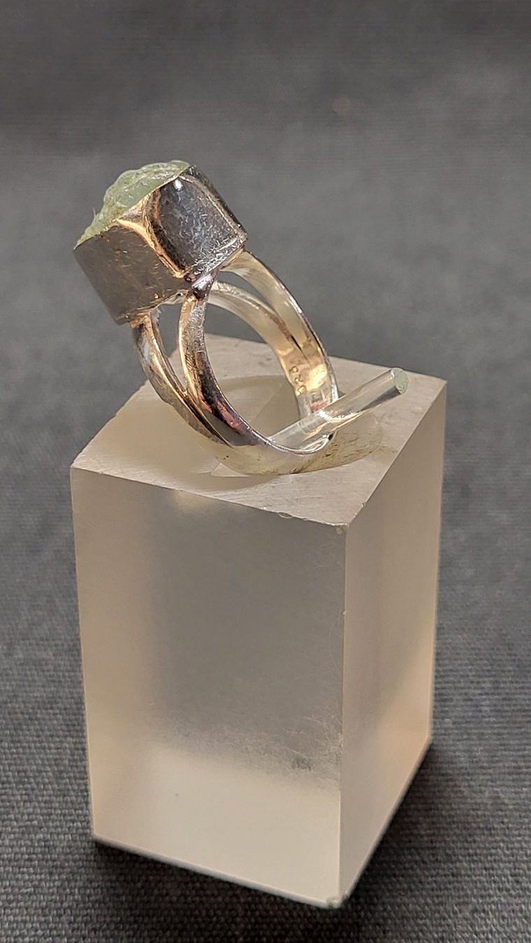 Anelli: Silber-Ring mit ungeschliffenem Stein – Usato da Basel venduto da spinne02 3