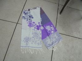 Schal 30 x 145 cm Lila/Grautöne NEU