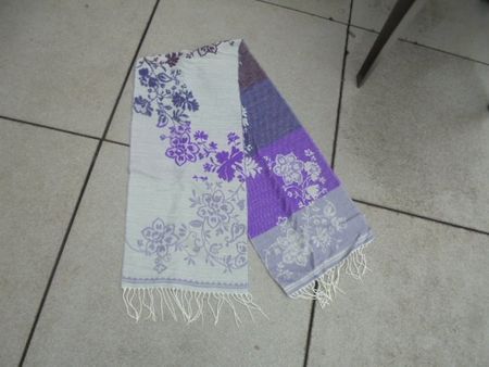 Schal 30 x 145 cm Lila/Grautöne NEU