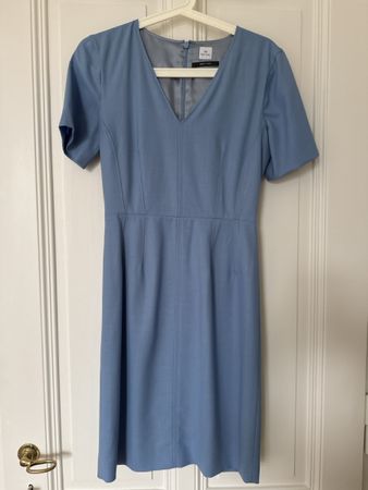 Paul Smith Dress Blue Size 38 100% Wool Made in Italy