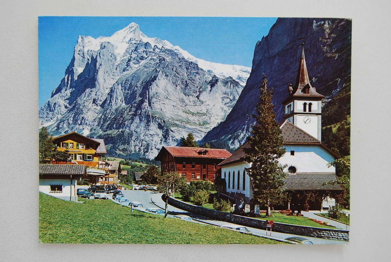 Cartoline postali: AK Grindelwald mit Wetterhorn – Usato da Rüfenacht BE venduto da Toro06