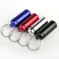 4pcs Tragbare Aluminium Pillenbox wasserdichte Tablettendose