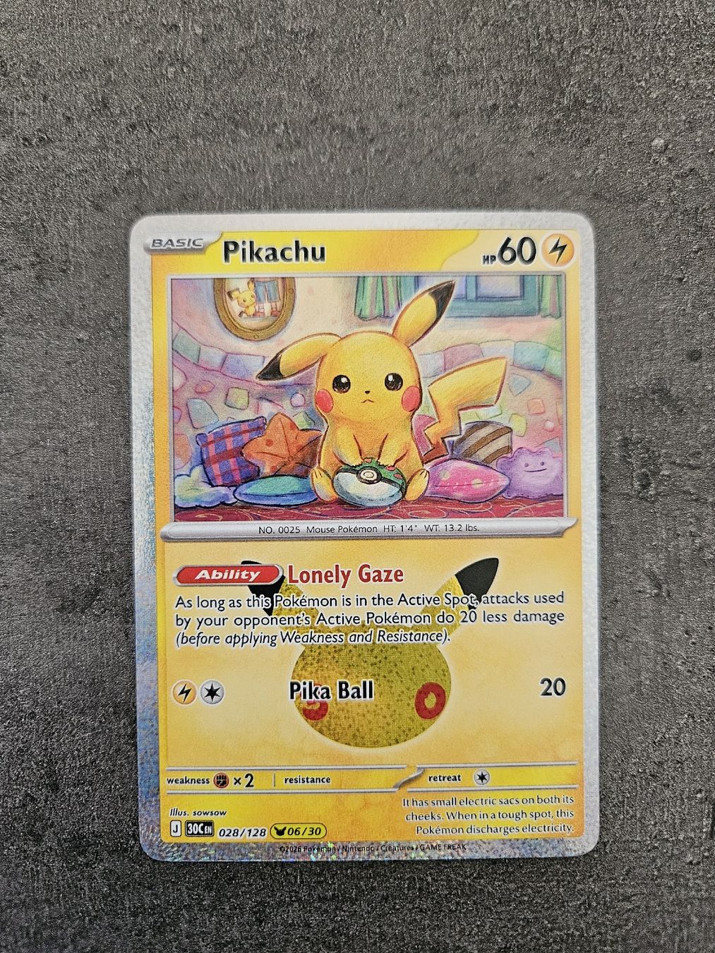 Pokémon Carte collezionabili: Pikachu 30CEN 028/128 30th Celebration  – Nuovo (secondo la descrizione) da Aarau venduto da san_pb85