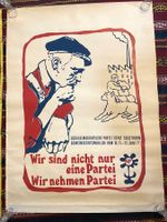 Politisches Plakat J.Trussardi R.Imhof Serigraphie Juni 77