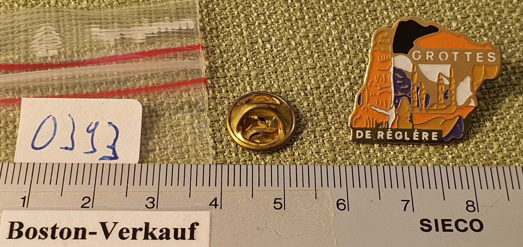Placchette & Badge: O393 - Pin Grottes de Réglére / Höhle – Usato da Reinach BL venduto da Boston-Verkauf 1