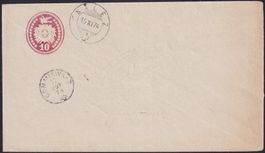 1874 10Rp.-Tüblibrief mit Fingehutstempel GOMMISWALD