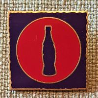 H601B - Coca Cola Pin aus den 90er / Buchstabe O von COKE