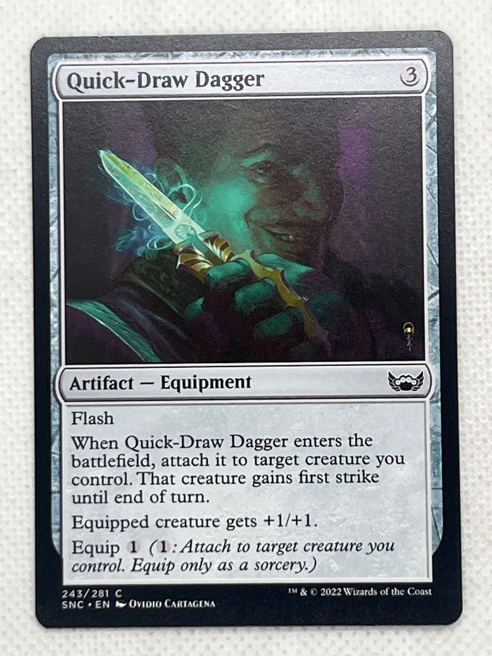 Magic The Gathering Carte collezionabili: Seltene Magic Karte "Quick-Draw Dagger" aus SNC – Usato da Hinterkappelen venduto da Kim1992
