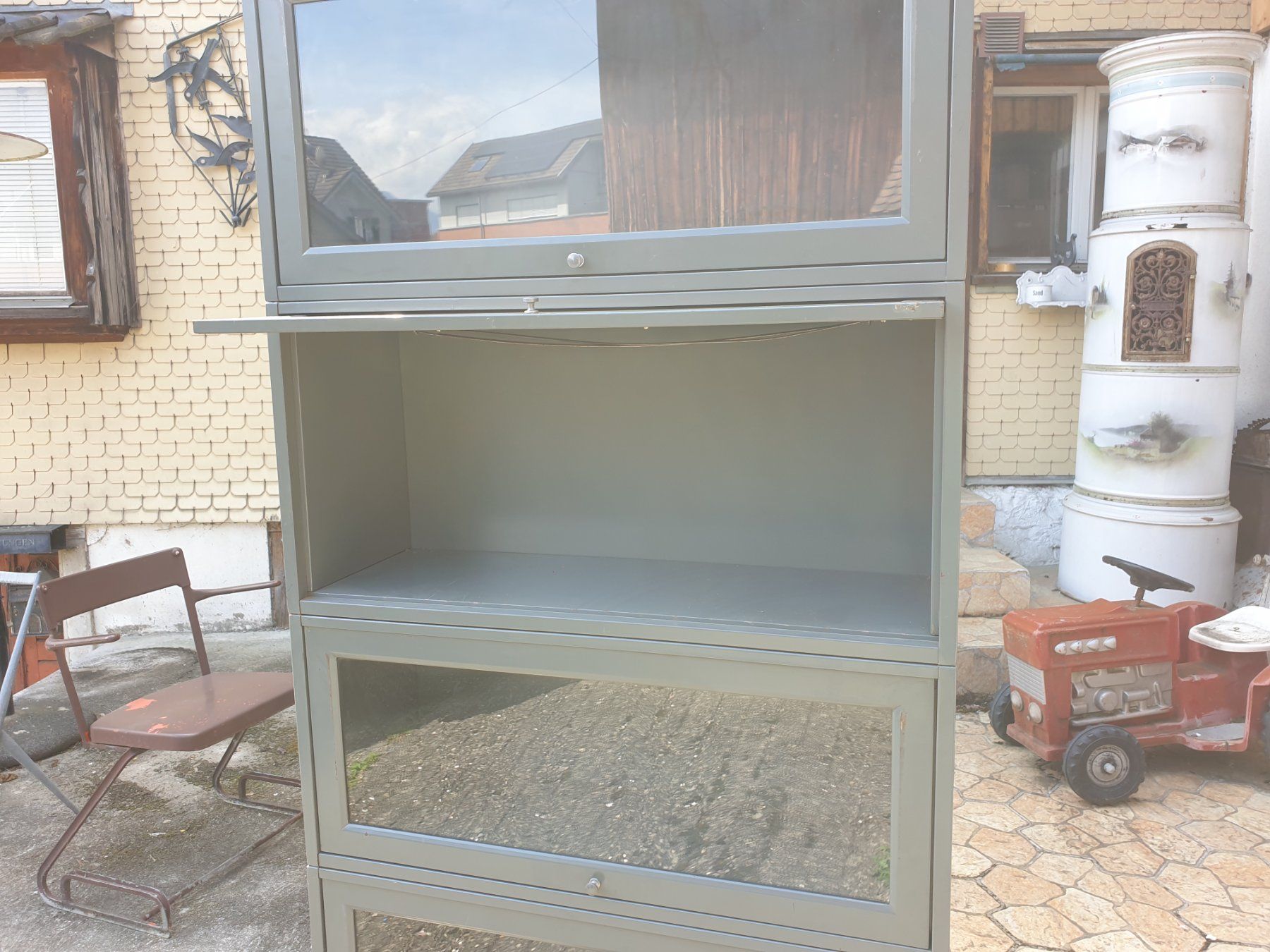 Vitrinen: Vintage Vitrine Stahl/Glas – Gebraucht aus rebstein von spacy73 4