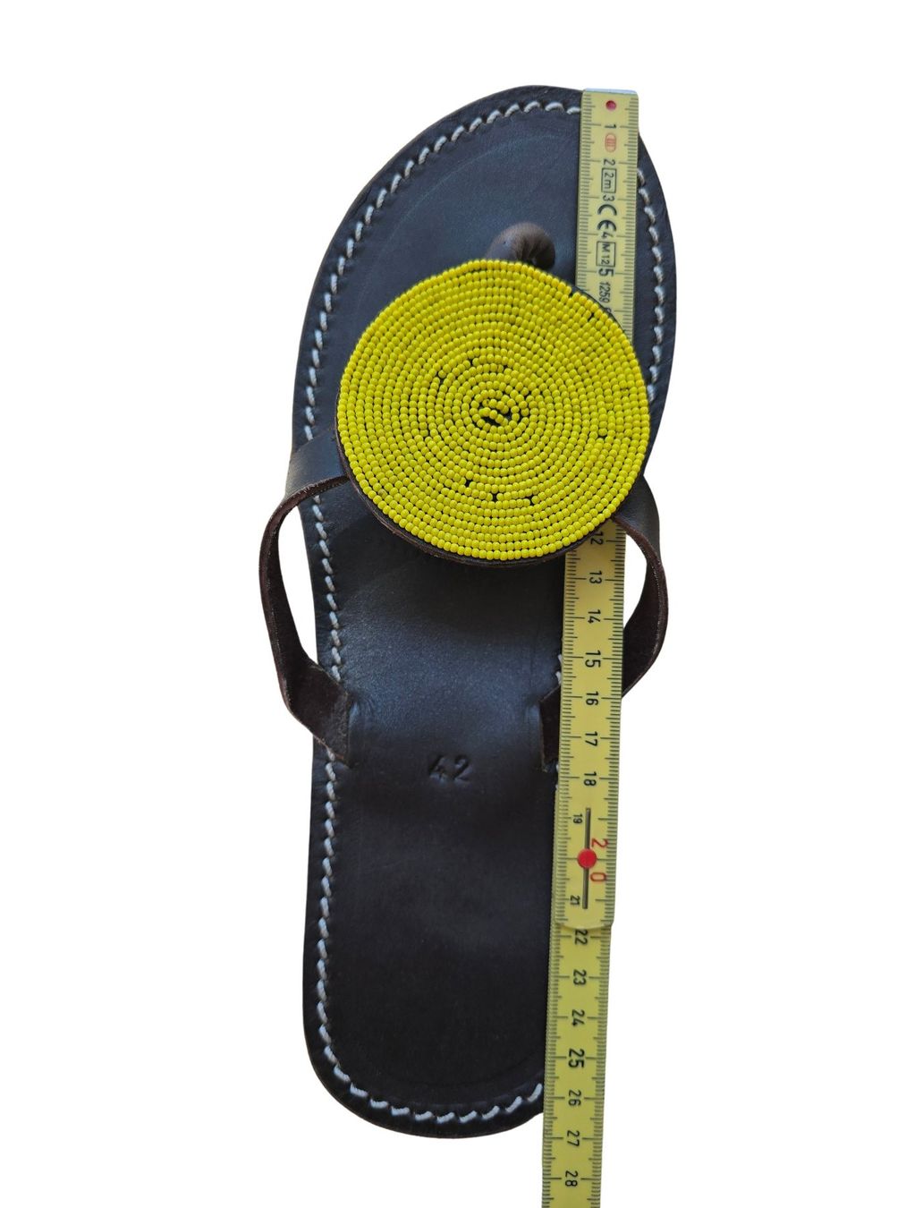 Damenschuhe: Handgemachte Leder-Sandalen - Gelb 42 – Neu und originalverpackt aus Brione s. Minusio von Littleninja 3