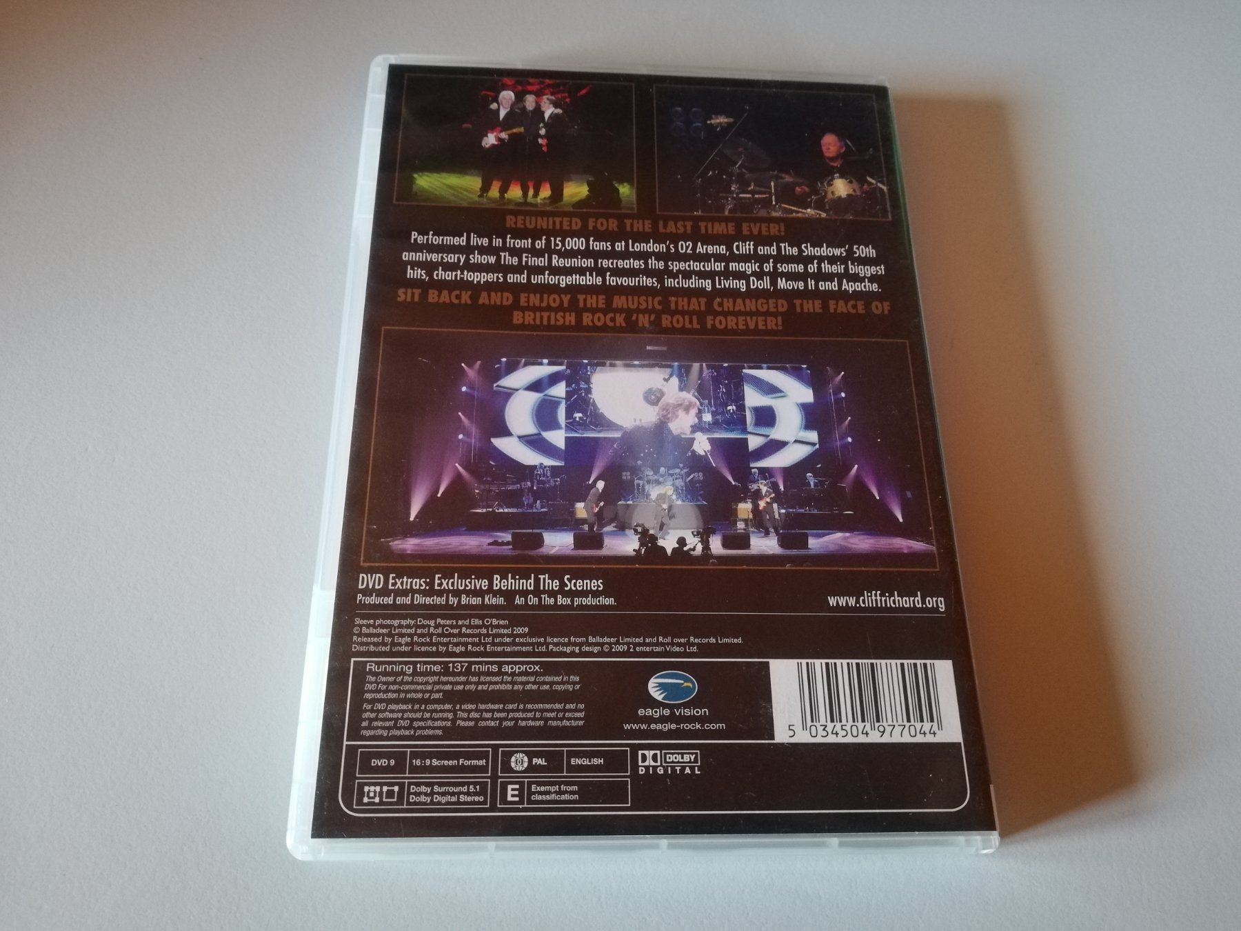 Tutti i DVDs: CLIFF AND THE SHADOWS - THE FINAL REUNION – Usato da Bern venduto da Vinylsound.ch 1