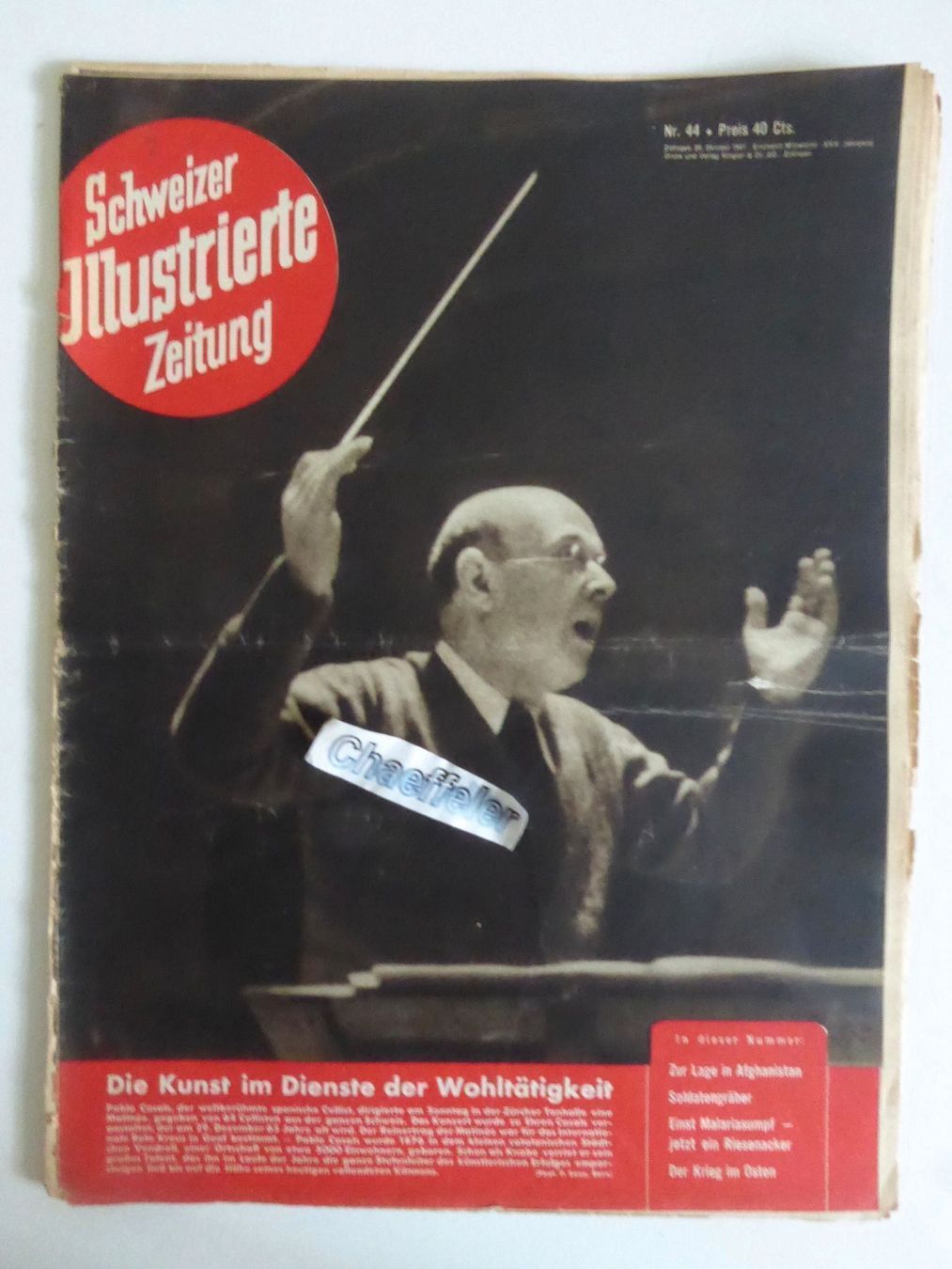 Revues & Magazines: 1941 Schweizer Jllustrierte Zeitung – D'occasion à Zürich par Chaeffeler