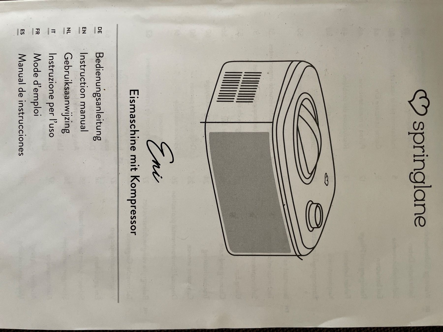 Appareils de cuisine: Springlane Eismaschine Eni – D'occasion à Birsfelden par Nic21 7